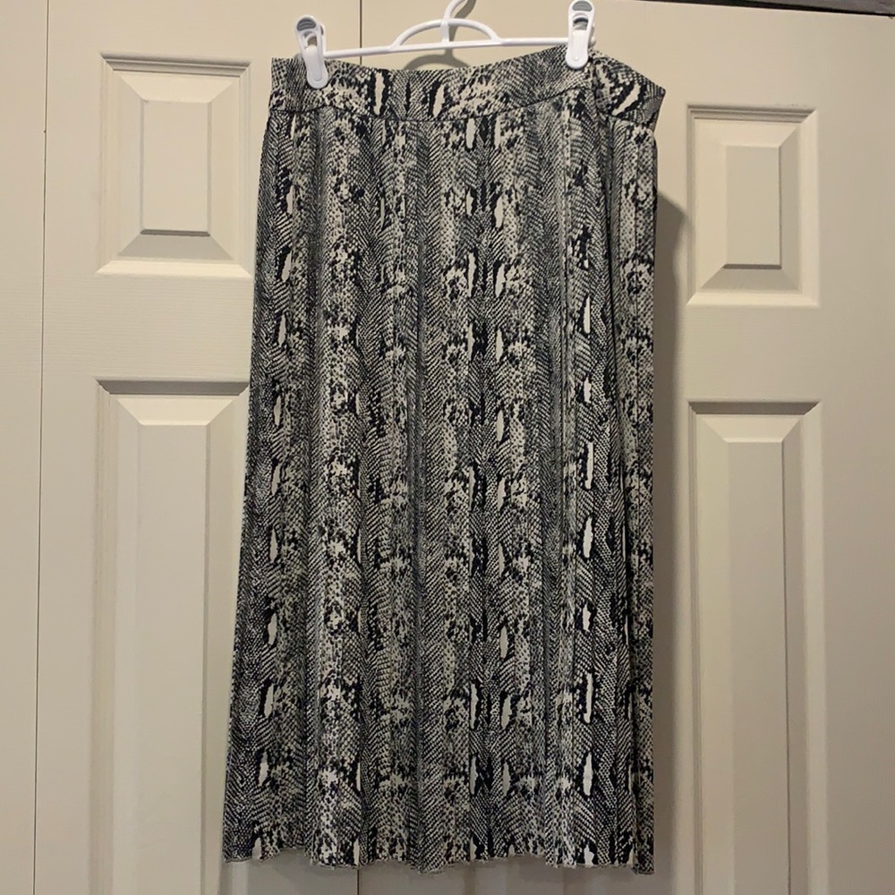 J Crew snake print midi skirt
